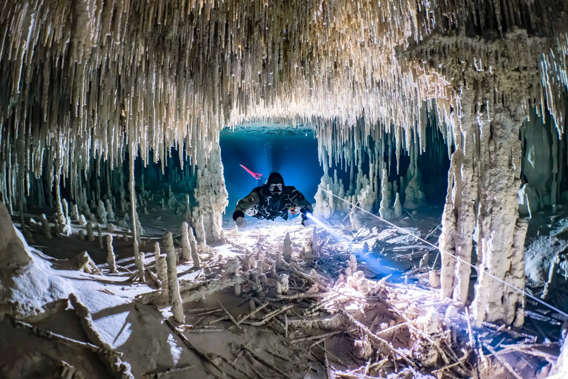 Dive Rite equipment used during a cave dive