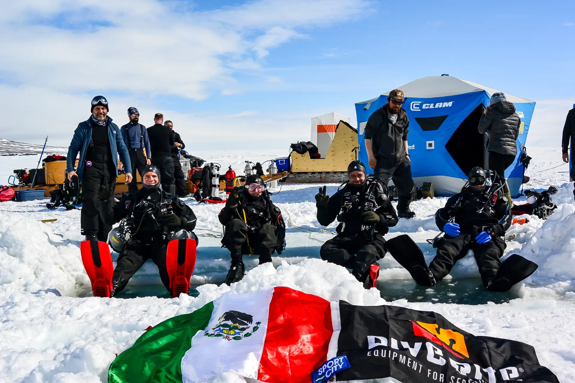 ZOTZ expedition team in a polar environment