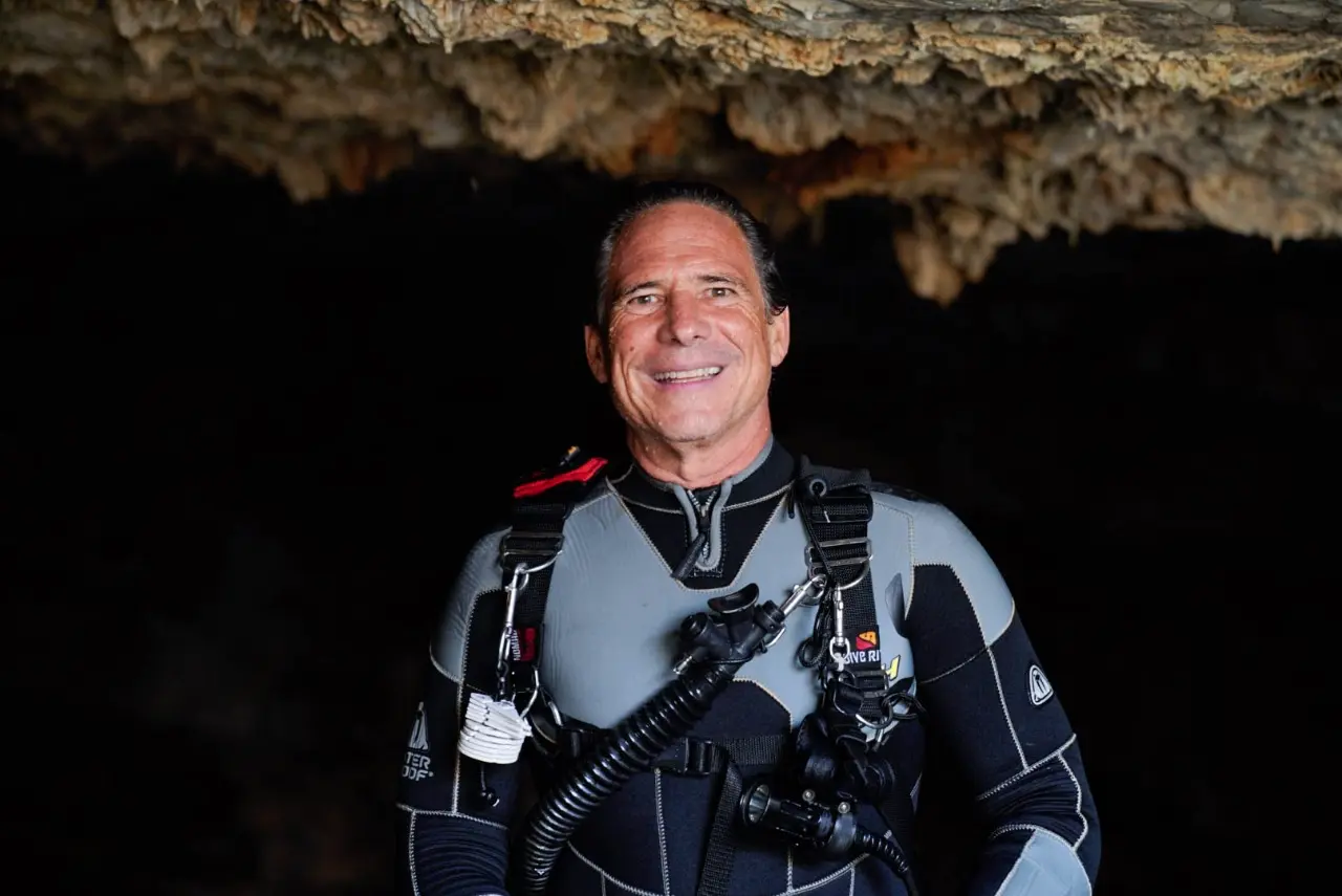 Eckehardt Von Damn in diving equipment